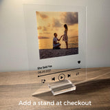 Glass Albums Co. album cover and stand