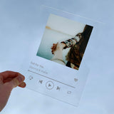 White text glass albums cover